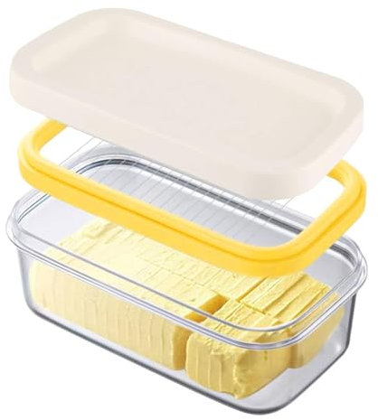 Scatola per il Taglio del Burro, Porta Formaggio da Frigoriferom Burriera con Coperchio e Custodia da Taglio Burriera Contenitore per Burro Taglierina per affettare il burroContenitore per bastoncino