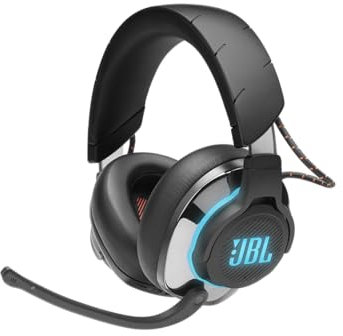 Casque JBL Quantum 810 - Casque supra-auriculaire pour le gaming, le streaming, la conférence, sans fil, avec une autonomie de 30 heures et un microphone à perche Voice-Focus - Noir