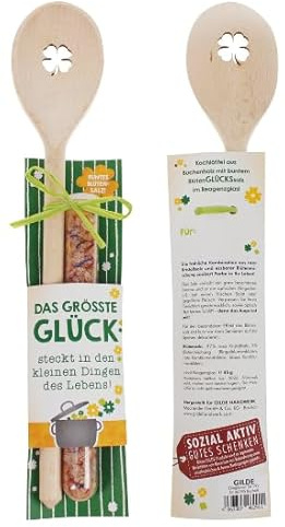 GILDE Kochlöffel Das Größte Glück+Blütensalz