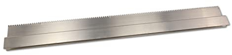 DEWEPRO® H-Profil Aluminium Kartätsche mit Dreieckzahnung, Setzlatte 100cm - Abziehlatte - Richtscheit - Putzlatte