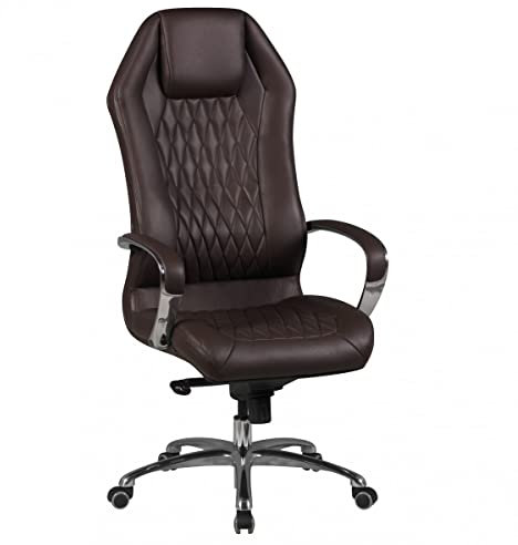 möbelando Bürostuhl in Braun aus Echtes Leder - 70x67x136cm (LxBxH)