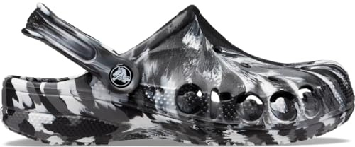 Crocs Unisexe Adulte Baya Graphic Clog Sabots, Black White 1, 36/37 EU