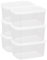 Cetomo 2.2L*6 Boîte Conservation Alimentaire, Conteneur Alimentaire, Boîte de Rangement, Récipient de Congélateur avec Couvercle, Sécuritaire au Micro-ondes, Sans BPA, Plastique, Clair, 2.2L-Lot de 6