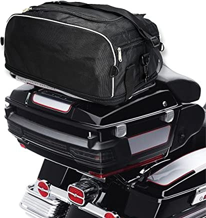 HCmotorku Motorrad Gepäckträgertasche Faltbare Hecktasche Reisegepäck Passend für Harley Touring Street Road Electra Glide Road King 1994-2022