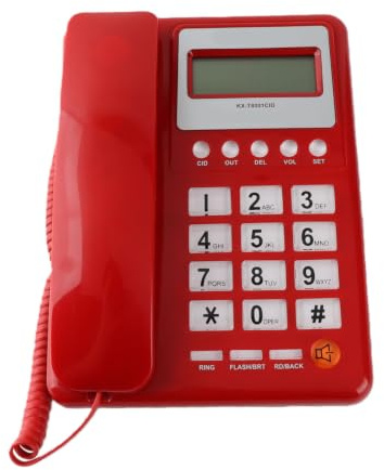 Corded Telephone Landline Extra Large Tilt Display/Buttons, Caller ID/Call Waiting and Audio Assist, Simple Fixed Telephone for Senior