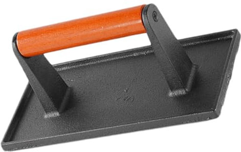 Pressa per hamburger, schiaccia hamburger | Pressa manuale per schiacciapatate in ghisa per hamburger e bacon,Griglia a piastra piatta per cucinare, spatola per barbecue con impugnatura ergonomica per