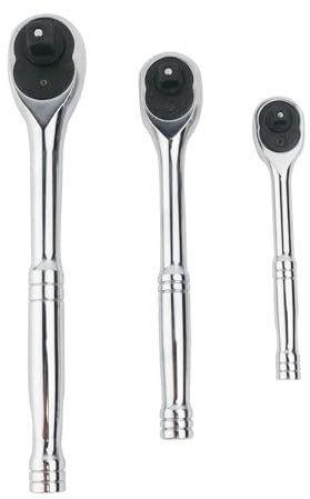 tianwandong 100 Zähne Schnellspanner Ratschengriff Enge Stelle Verwendung von mehr als normalen Ratschen 1/4“ 3/8” oder 1/2“ Antrieb(3-8 in. Drive)