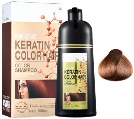 Shampoing Pour Coloration Capillaire, Shampoing Pour Teinture Capillaire, Teinture Pour Cheveux Noirs, Teinture Pour Cheveux | Shampoing Colorant Capillaire Formule 6 En 1