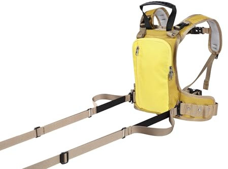 skiguard Arnés de esquí para niños, ayuda a los niños a aprender a esquiar con apoyo, arnés de esquí para niños con mango de agarre trasero y correa larga de esquí, arnés de esquí para niños con
