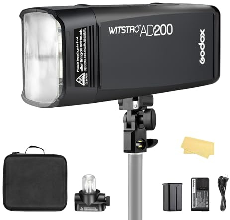 Godox AD200 Flash Godox Blitzgerät 200ws Flash 1/8000s 2,4G Monolight AD200