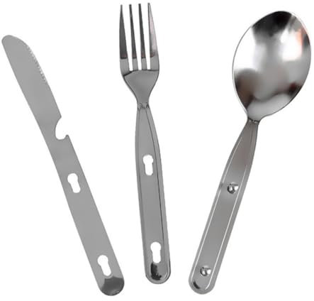 PAMINGONO Kompaktes Klappbesteck Löffel Und Gabel Leicht Und Tragbar Für Camping Wandern Und Outdoor-aktivitäten Als Reisebesteck