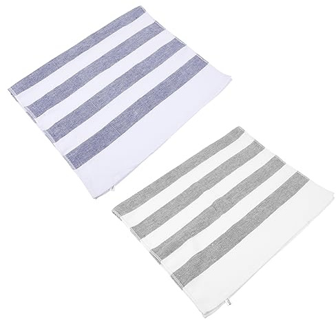 Cabilock Paños de Cocina Hogar 2 Piezas Algodón Hilo Azul