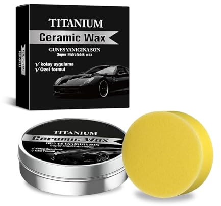 2 PCS Pâte de cire pour voiture - Polish pour les détails de la voiture pour faire briller et protéger - Cire anti-rayures et tourbillons - Fournitures de nettoyage pour voiture (A)