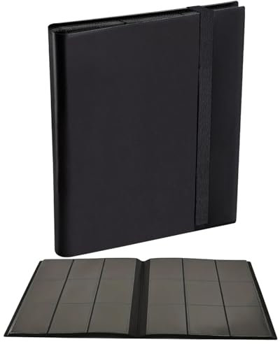 Raccoglitore di carte collezionabili a 360 tasche, raccoglitore di carte da collezione a 9 tasche, raccoglitore Yu-Gi-Oh con caricamento laterale per carte da collezione sportive, calcio e baseball