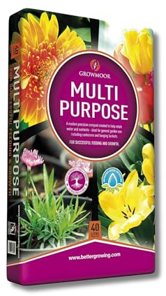 40 Litre Multipurpose Compost (Pack of 1) – Premium All-Purpose Potting Soil for Indoor & Outdoor Plants, Flowers, Vegetables & Seedlings