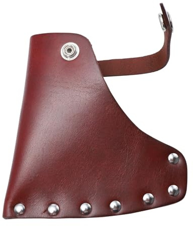 SHINEOFI Cowhide Head Protective Cover Portable Outdoor Casing for Kindling Sheath for Carrying Cover
