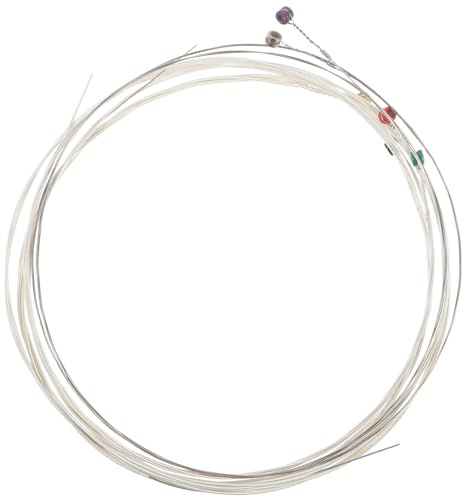 TOYANDONA E-gitarrensaiten Satz Langlebig 6 Stück aus Versilbertem Kupfer für Sauberen Griff für Elektrische Gitarren und Anfänger
