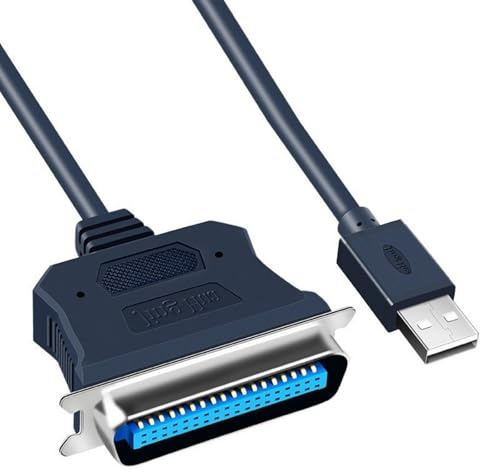 Vynetra Cable USB a CN36 de puerto paralelo para impresora, adaptador USB a 36 pines, adaptador de accesorios de impresión