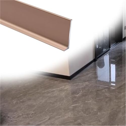 plinthes Moulure de plinthe murale en aluminium, protection autocollante pour usine, laboratoire ou cloison, moulure de plinthe murale en(H 8cm/3.1in,2 pcs)