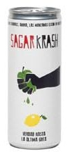 Sagar Krash Limón – Sidra Moderna Artesana de Manzana del País Vasco con Zumo de Frutas, Refrescante y Baja Graduación Alcohólica 4,5% Vol., Caja 24 Latas de 250 ml