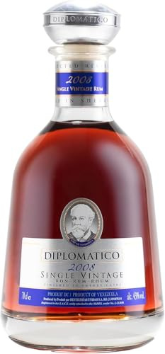 Diplomático Single Vintage Rum 2008 43% - bouteille 70 cl