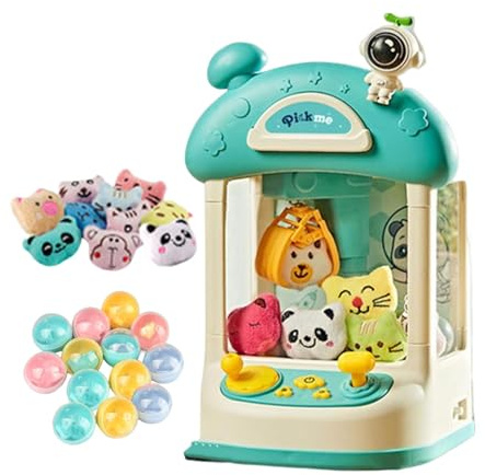Mini Klaue Maschine - Raum Thema Elektrische Klaue, Sound Und Licht Spielzeug | Langlebige Kreative Modernes Design Kleine Kranmaschine Für Kinderparty Gunst Candy Grabber Doppelladung Netter Spe