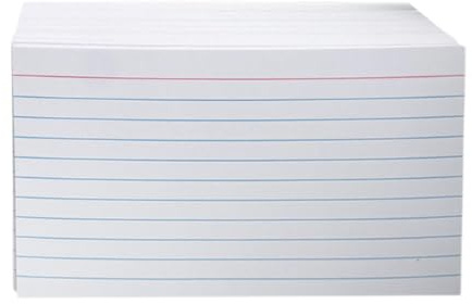 AUYXSSZ Tarjetas de índice de papel de repuesto para notas, tarjetas de notas rayadas, adecuadas para todas las necesidades de estudio, organización de la oficina, registros de