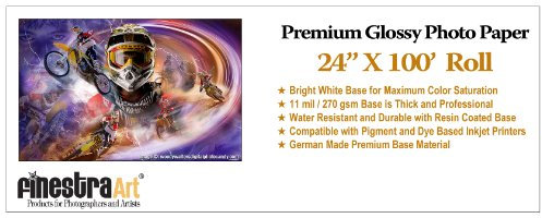 61 cm X 100 'Roll Premium Glossy Inkjet Fotopapier [Office Produkt]