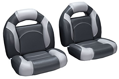 DeckMate® 4-Piece Bass Boat Seats (Charcoal & Gray)