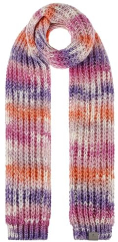 LIERYS Jasila Strickschal Damen Herren Made in Germany Schurwolle Mehrfarbiger Wollschal Warm Elegant Herbst Winter rosa One Size