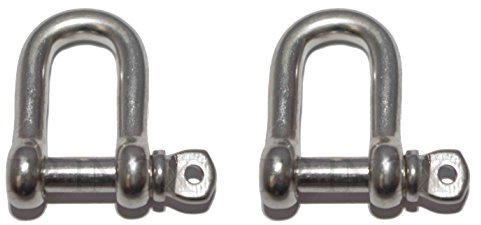 Manille Droite 10mm Libre (Lot de 2) INOX 316 - A4