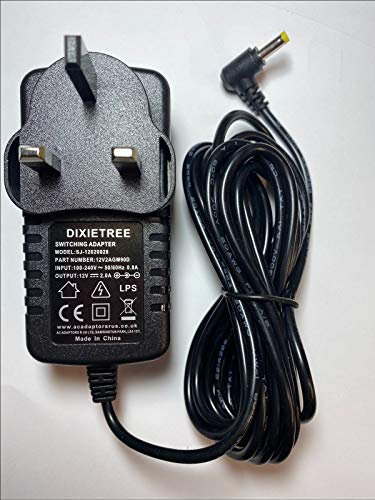 Replacement for 12V Ac Adaptor for Disney Princess dvdp2dpgbx Dolby Digital 7 Pink Portable DVD