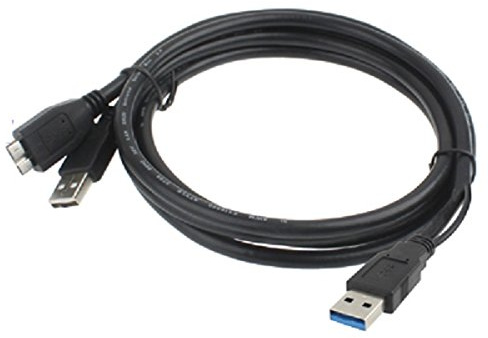 Câble Micro USB 3.0 en Y pour Disque Dur Externe - Splitter USB 3.0 - Wii U