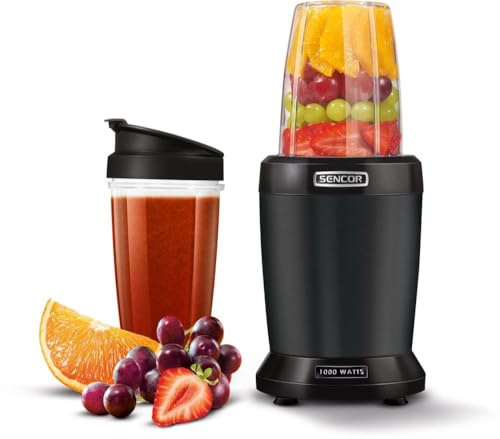 SENCOR SNB 4303BK Mixeur de Cuisine Smoothie Nutri Mixer Soup Maker Noir