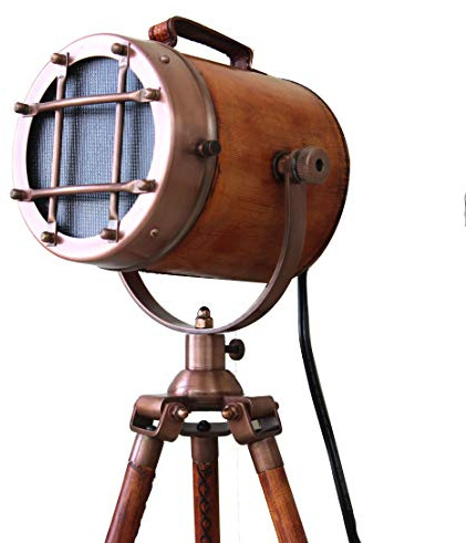 collectiblesBuy Marine Vintage Low Floor Lamp Antique Studio Model Searchlight with Tripod
