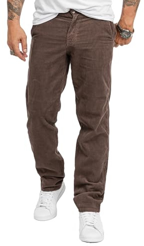 Rock Creek Herr manchesterbyxor normal passform chinos byxor RC-2156, Mocca, 29W / 32L