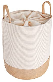 EH ESPAI HOME Cesto Portabiancheria e Panni Sporchi –Salvaspazio per il Bagno – Guarda i Giocattoli – Contenitore Mobile Scomparti Bucato 40 x 35cm, Impermeabile,Pieghevole