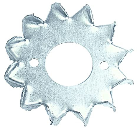 Bau Handwerker Service 24 | Einpressdübel zweiseitig verzahnt - Scheibendübel mit Zähnen verzinkt - EN 14545 Größe Ø 75/23 mm 10 Stück