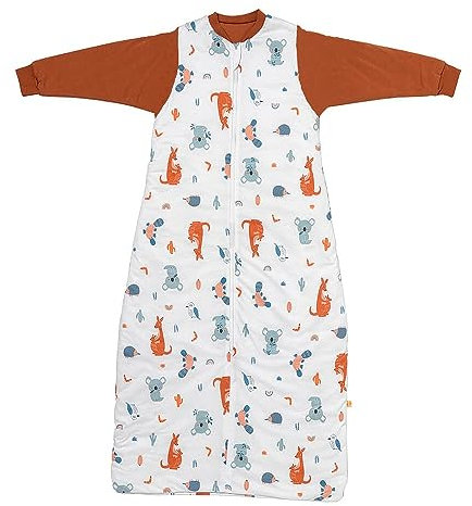 schlummersack Kinder Schlafsack Baby Winter 130 cm Känguru | Winterschlafsack Baby mit Ärmel 3.5 Tog Baby Schlafsack Winter | Winter Schlafsack Baby