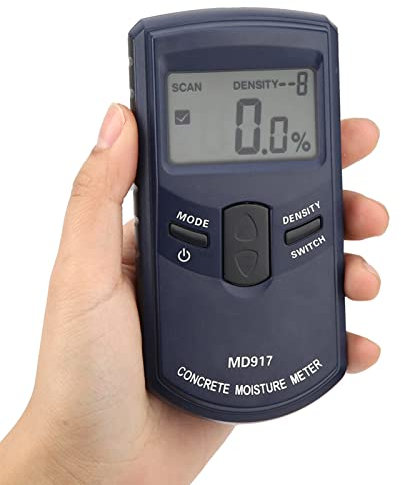 Digital Moisture Meter, Digital Hygrometer Humidity Gauge Concrete Wall Moisture Meter Humidity Monitor Drywall Mold Moisture Detector for Lumber Concrete Building