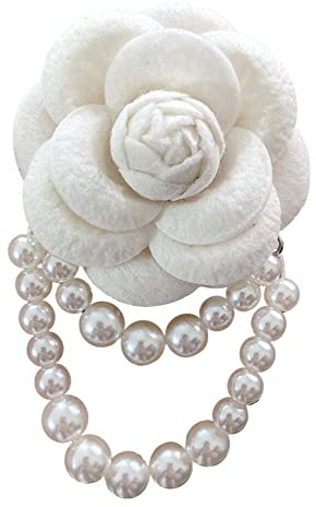 JAWSEU Damen Broschen Pins Kamelie Seidenstoff Blume Pin Brosche, Kamelie Revers Hut Corsage Kleid Broschen Pin Blumenschmuck Für Hochzeit Bräute Schmuck Geschenke