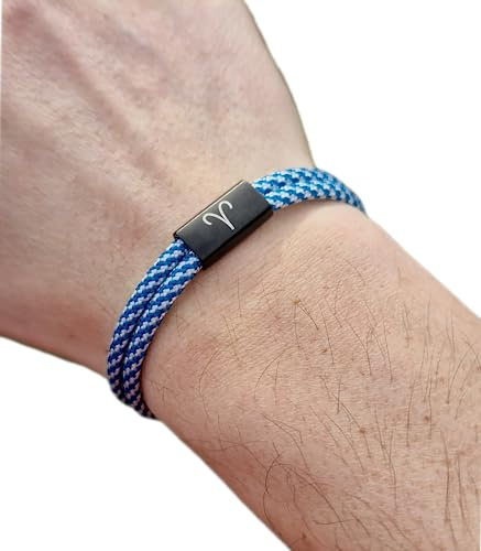 Gravur Armband mit Sternzeichen, Surfer Armband, personalisiertes Armband, Schmuck, Familie, Muttertag