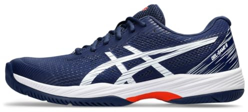 ASICS Mens Gel-Game 9 Tennis Shoe, Blue Expanse/White, 11 UK