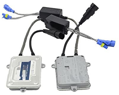 HID Vorschaltgeräte 2pcs 55w AC Verstecktes Xenon-Vorschaltgerät Verstecktes Umbaukit Xenon-Vorschaltgerät Xenon-Birne Weiße Farbe Autoscheinwerfer Autolampe H1 H7 H8