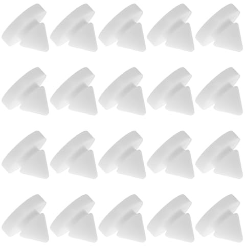 SQXBK 50PCS White Hinge Outlet Door Silencer Rubber Door Silencer Metal Door Silencer Hinge Outlet Door Silencer Hinge Outlet Door Silencer for Metal and Wood Door