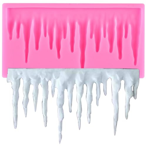 XMOLDNMS Icicles Silicone Fondant Moulds for Cake Decoration Cupcake Topper Candy Chocolate Polymer Clay Gum Paste