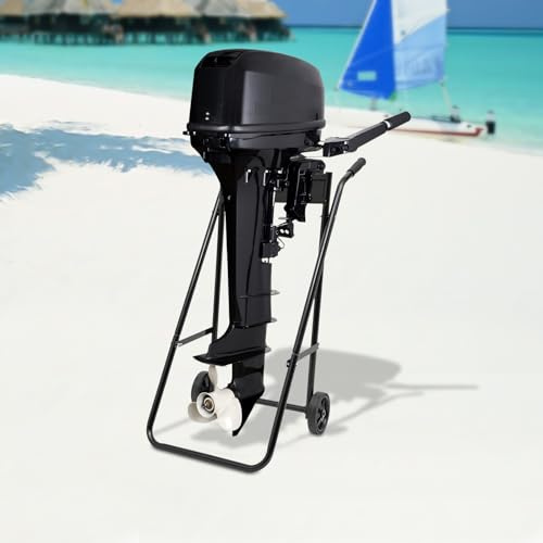 Außenborder Ständer, Außenborder Transportwagen, Bootsmotor Trolley Ständer Faltbarer, Motor Trolley Aussenborder Ständer Motor Stand 70kg