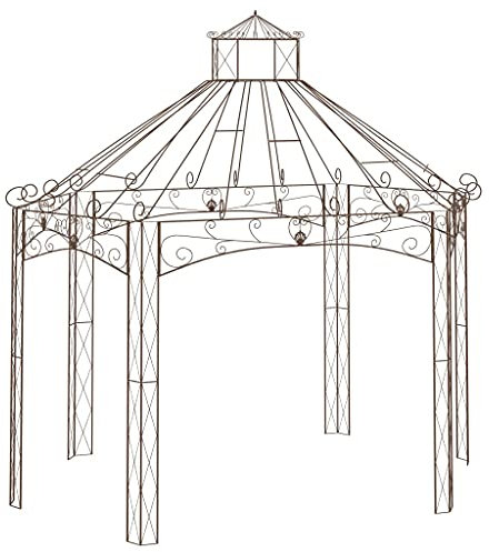 Gartenpavillon Antik Braun 400x258x378cm Eisen