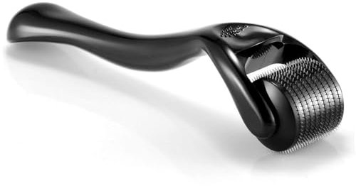 DermaRoller à barbe 0,5 mm avec 540 aiguilles pour la croissance de la barbe, pour la perte de cheveux, microneedling pour la peau, les rides, la croissance de la barbe, soin des cheveux pour hommes