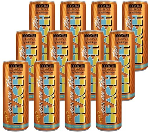 Cocktail Plant Sex on the Beach – 12er-Set Ready-to-Drink Cocktail 12 x 0,25L Dosen (10,1% Vol.) (inkl. Pfand/Mehrweg) - [Enthält Sulfite]
